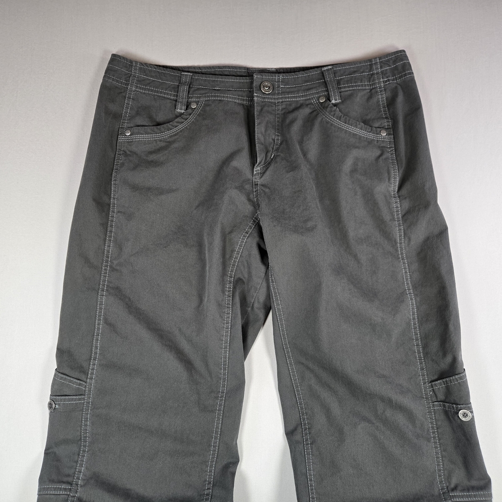 KÜHL Women's Charcoal Gray Cargo Outdoor Hiking Pants - Size 14 Regular - Picture 4 of 15